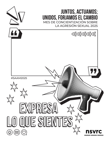 Expresa lo que sientes página para colorear